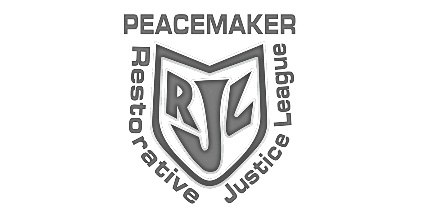 Peacemaker Restorative Justice League logo.